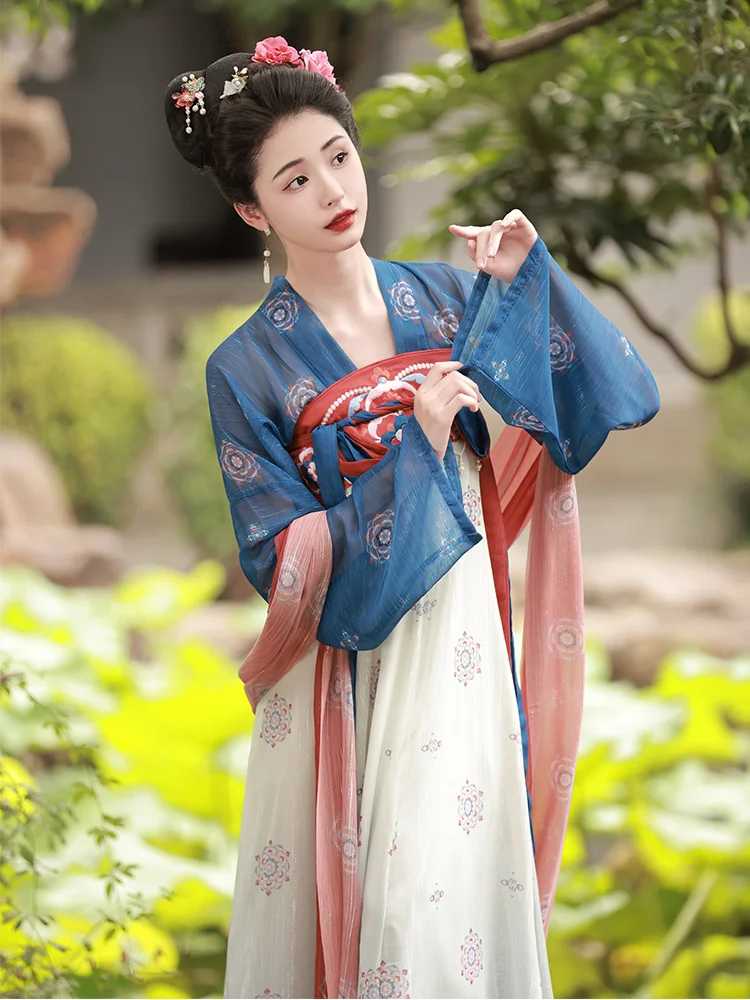 Рисунок 3 - Tang Hanfu женское платье с длинным рукавом