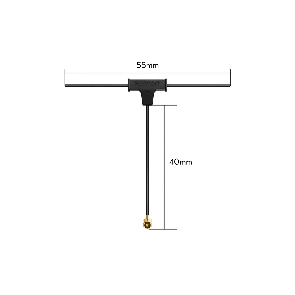 Antenne Flywoo ELRS 2.4G UFL - Compacte et Légère pour Drone FPV, câble de 60mm.