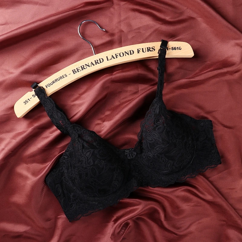 Hot Women Butterfly Lace Sexy Bra Underwire Padded Up Embroidery 32-40B Brassiere Bra Push Up Bras