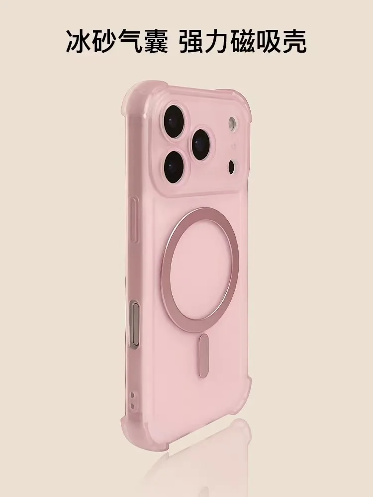Vibrant Candy Color Transparent Magnetic Phone Case with Bumper Cover