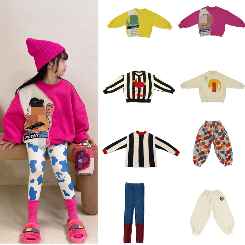 Toddler Girl Clothes New Autumn Winter Kids Knit Sweater Boys Long