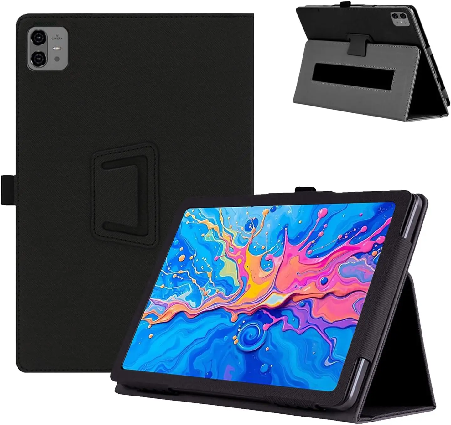 Premium PU Leather Tablet Cover with Stylus Holder