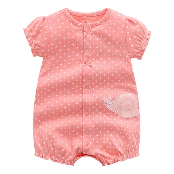 2Pcs/lot Brand Summer Baby Girl Clothes Cotton Jumpsuit Baby Clothing Short sleeve  Infant Boys Clothes 0-24M Baby Rompers 5
