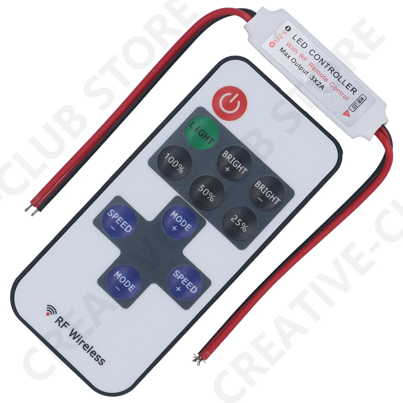 LED Dimmer Controller 12V Led Dimmer Controller 11key DC 5V 12V 24V RF Wireless Remote Control for LED Strip Light Single Color Intelligent Memory
