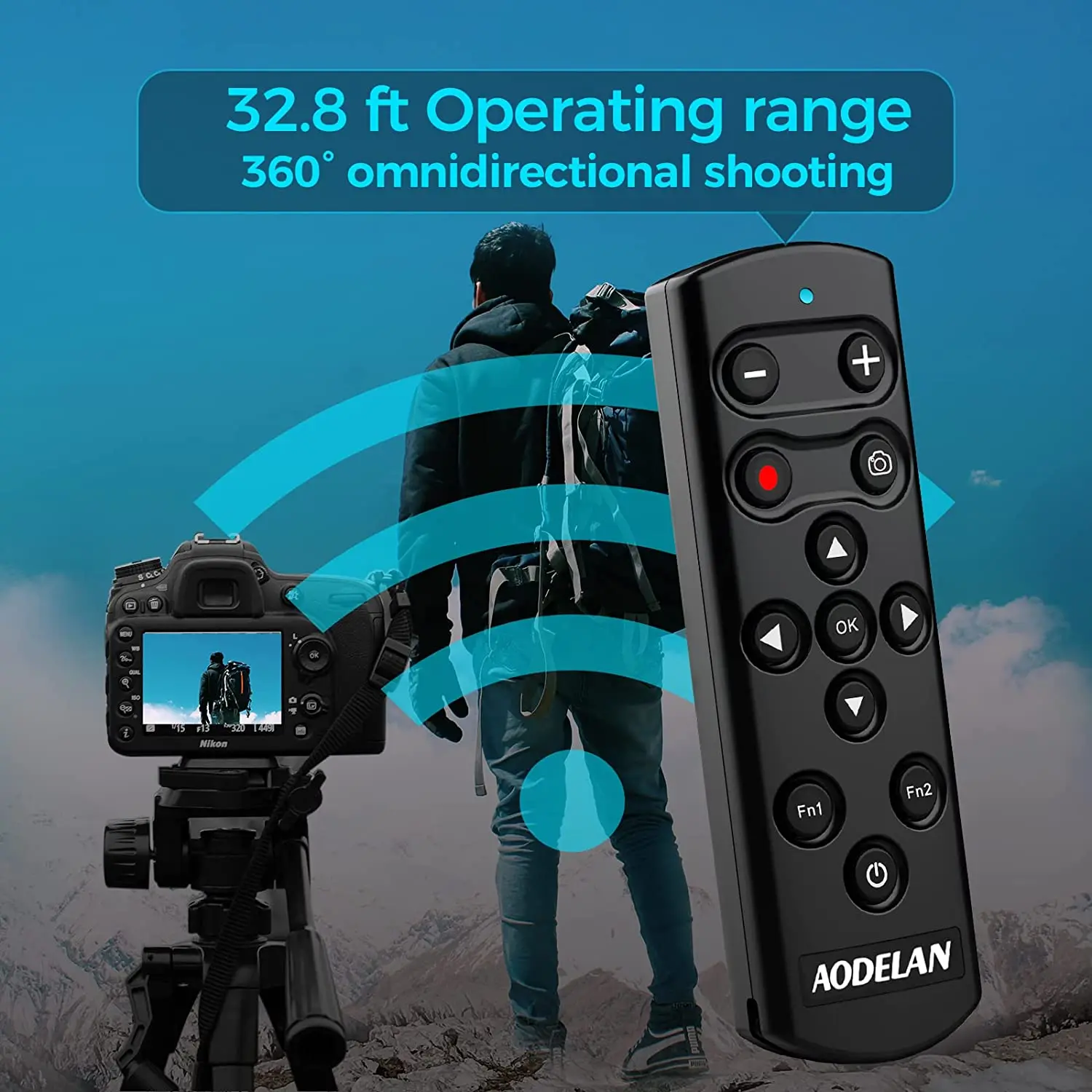 Ml-L7B Telecomando Di Rilascio Dell'Otturatore Wireless Per Nikon Z5, Z50, Z30, Z6Ii, Z7Ii, Zfc, P1000, P950, B600, A1000; Sostituire Nikon Ml-L7