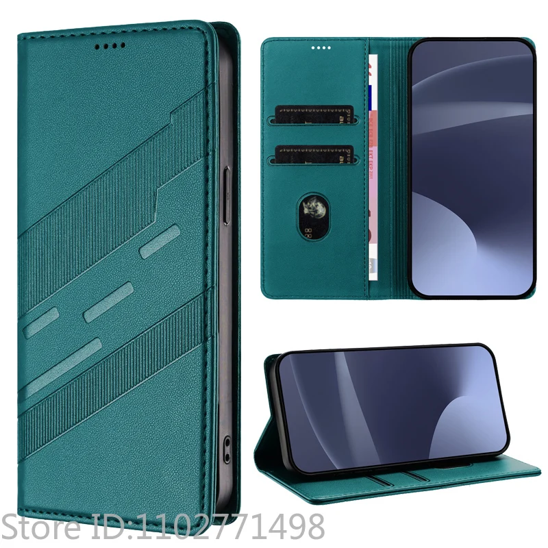 Luxury Wallet Flip Cover Phone Case - Magnetic Shockproof Leather