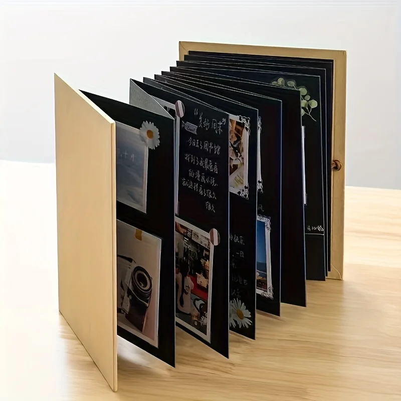 Accordion Vintage Photo Album Record Your Own Beautiful Life Folding DIY Photo Album Growing Up Memorial Album photo album
