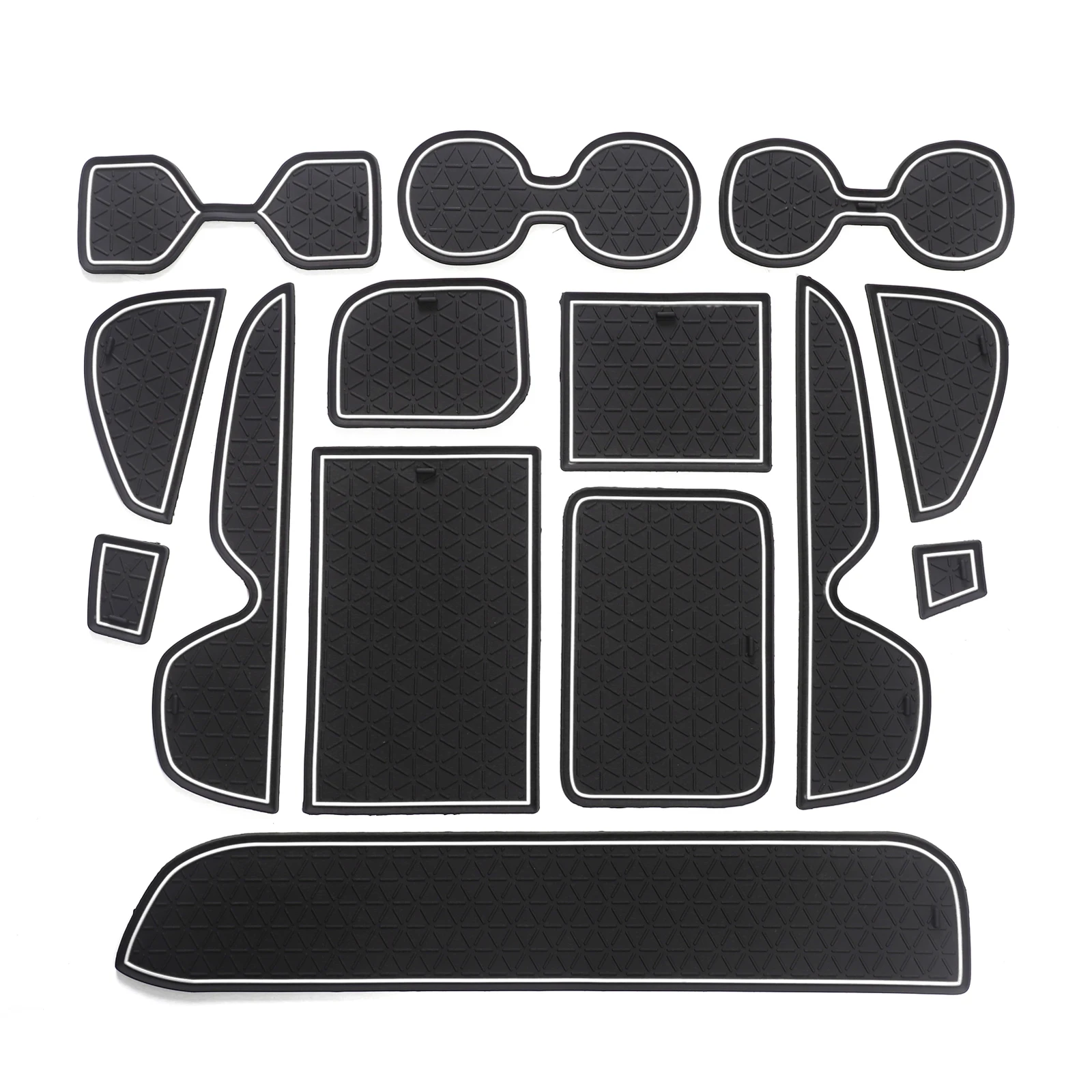 Premium Anti-Slip Rubber Cup Mat and Gate Slot Liner Set