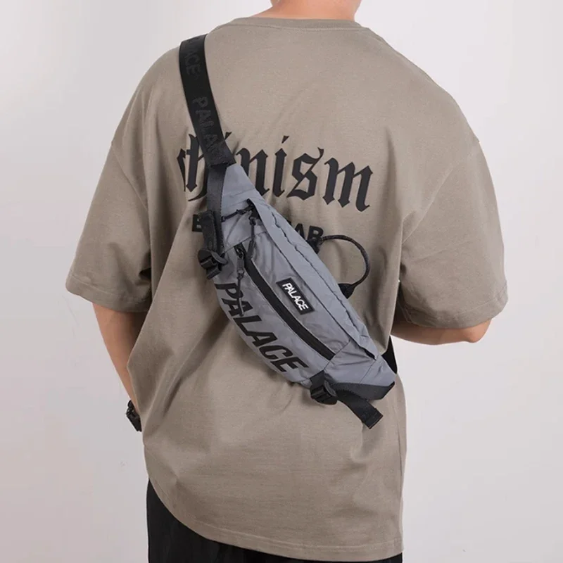New PALACE casual chest bag, fashionable crossbody bag, youth shoulder bag 6
