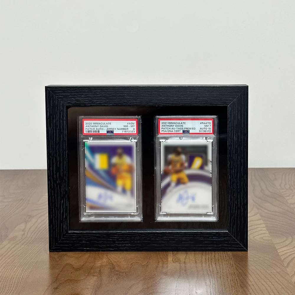 Présentoir En Bois 6 étages Pour Cartes à Collectionner - Réglable, Exposition Sport Ou Collection - 3