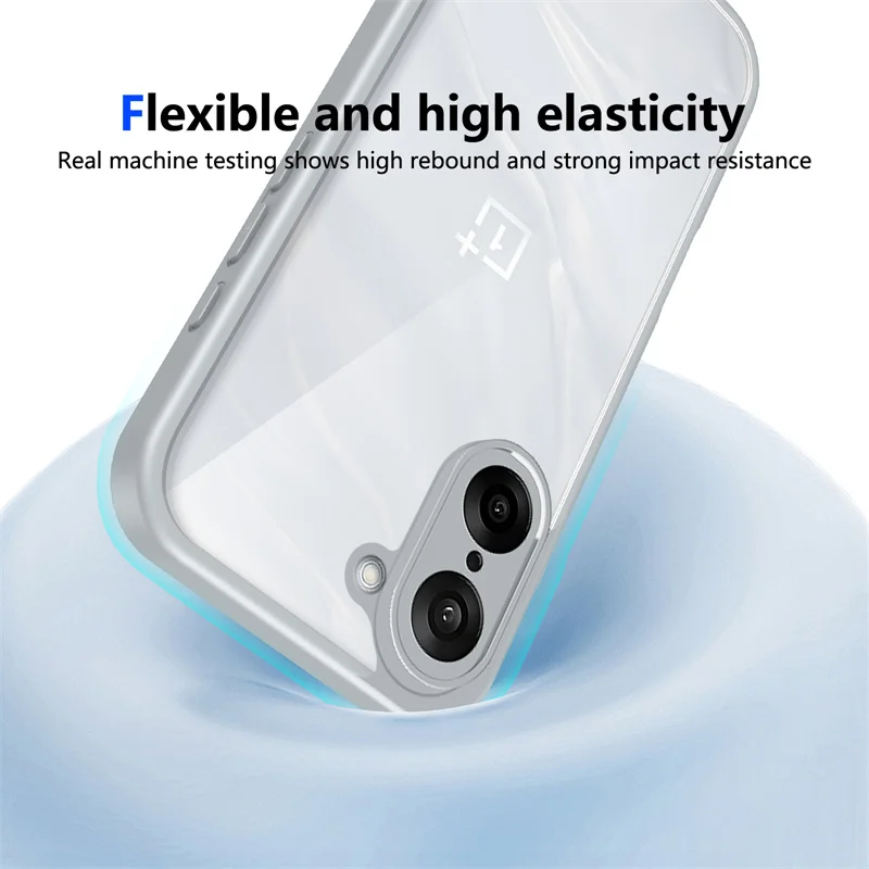 Shockproof Silicone TPU Bumper with Clear Back - OnePlus Nord CE5 Case