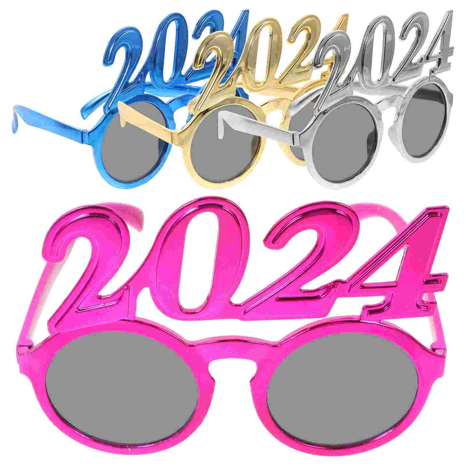

New Year Photo Props 2024 Digital Glasses Gifts for Stocking Stuffers Modeling Eye Wear