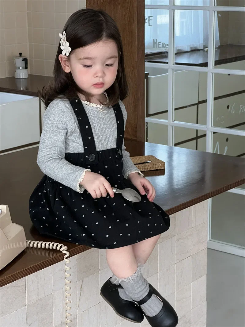 Autumn Baby Girls Thin Loose Cotton Undershirts