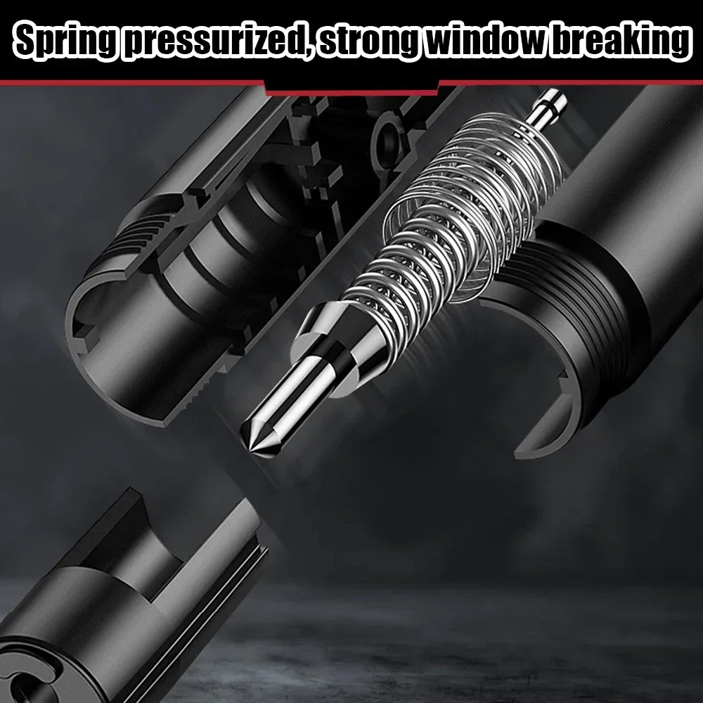 2 In 1 Car Safety Hammer Emergency Glass Breaker Cut The Seat Belt High Hardness Tungsten Steel Rescue Tool Auto Accessories car safety hammer,safety hammer,window breaker,seatbelt cutter tool