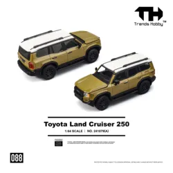Premium Diecast Metal Toyota Land Cruiser 1/64 Scale Toy Vehicle - Perfect Gift (088 Toyota yellow)