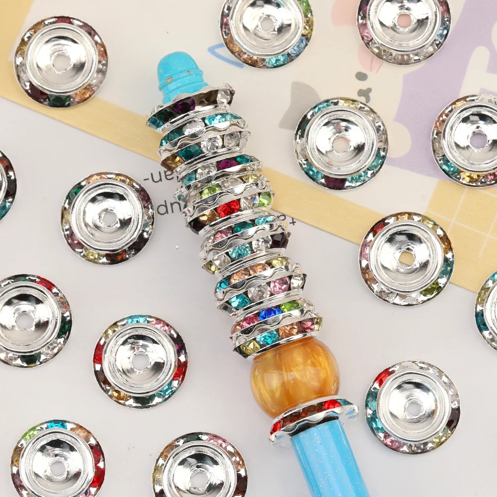 Cordial Design 200Pcs 17*17MM Jewelry Accessories/Hand Made/Wheel Shape/DIY Rhinestone Spacers/Jewelry Findings & Components - cordial