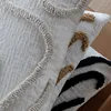 Junwell Nordic Chenille Throw Pillow  3D Embroidery Sofa Office Back Cushion Living Room Decorative 45x45cm Square 4