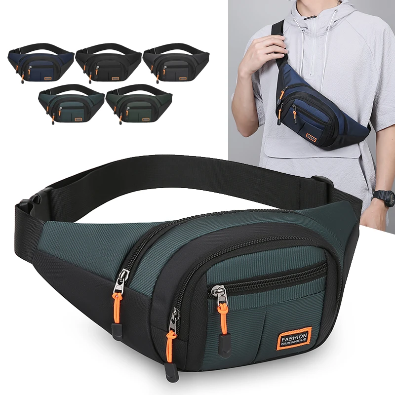 Waist Bag - Adjustable Shoulder Strap, Foldable, Lightweight, Perfect for Outdoor Sports, Hiking, Commuting, Sports Chest Bag