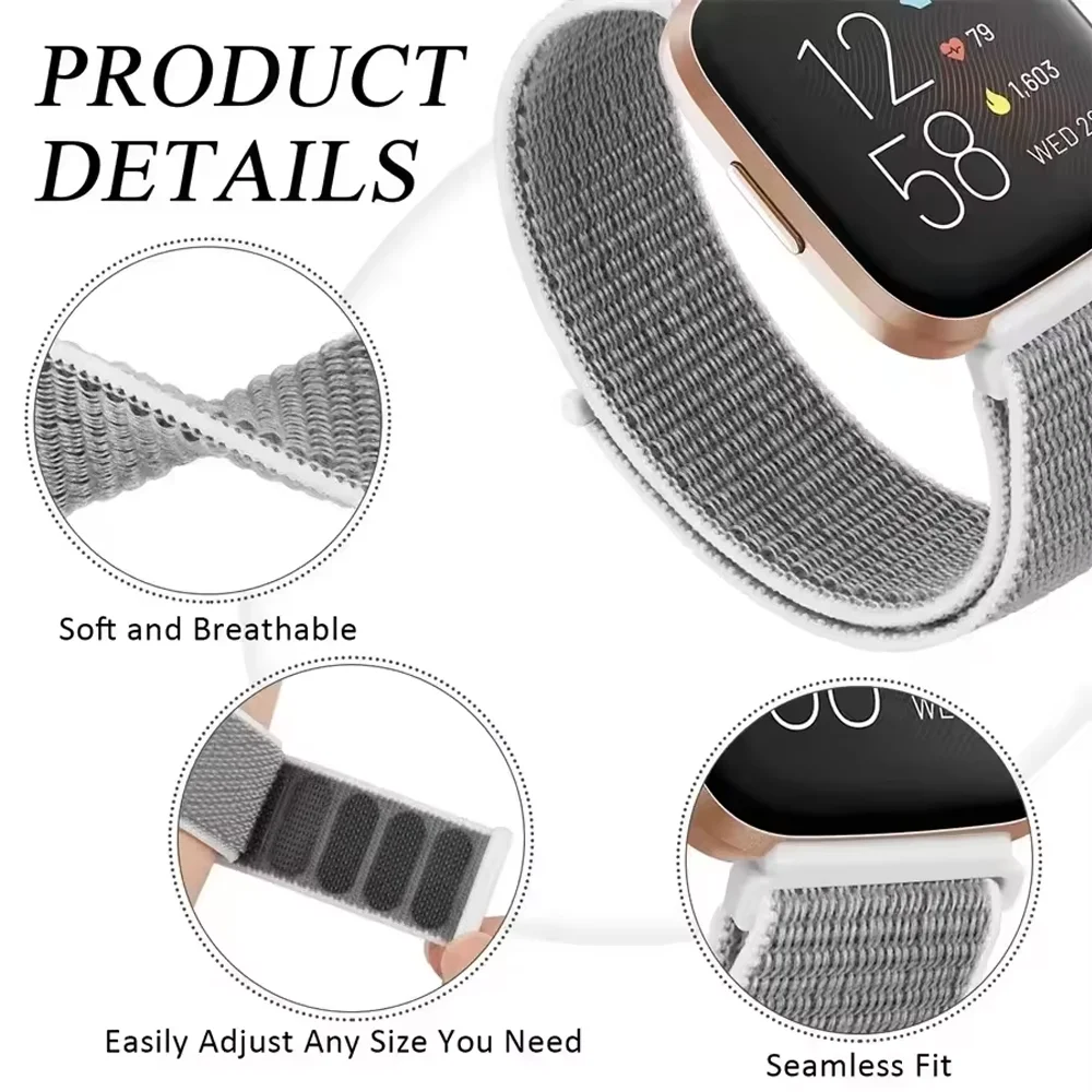 Nylon Loop Watchband Bracelet - 22mm Strap Replacement
