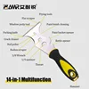 15 in 1 Multi Use Putty Knife Stainless Steel Paint Scraper Removal Construction Tool for Wallpaper Can Opener Home DIY 2