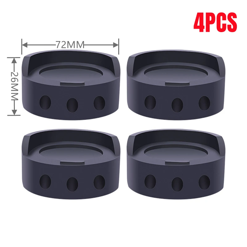 4Pcs Anti Vibration Feet Pads for Washing Machine Rubber Mat Dryer Non-Slip Pad Universal Furniture Leg Pad Floor Protector
