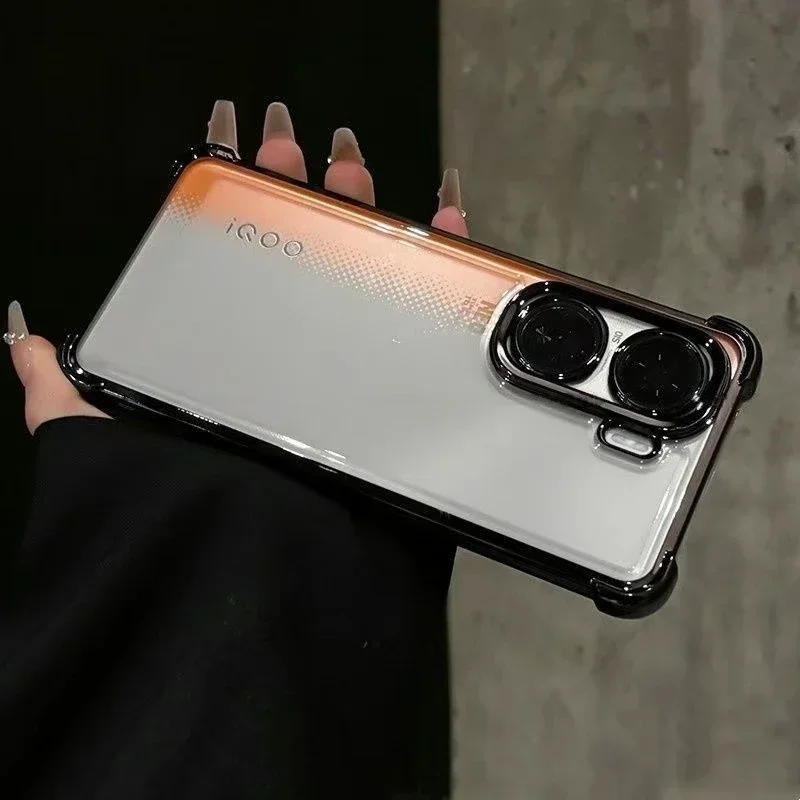Enhanced Silicone Anti-Shock Case with Lens Protection and Plated Corners