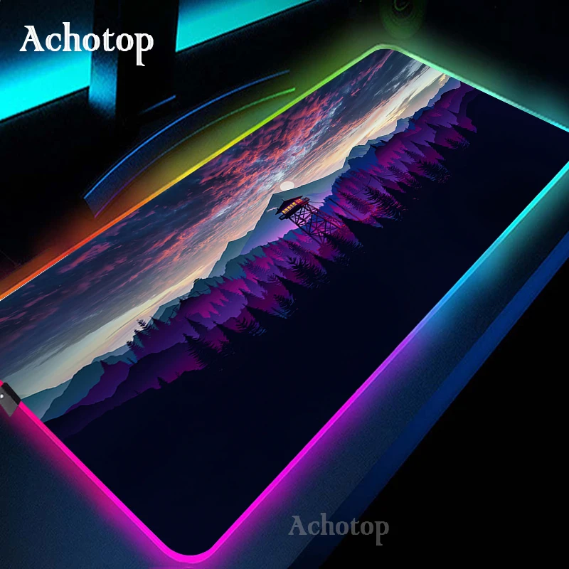 Gaming Mouse Pad RGB Neon Japanese Art 900x400mm Large XXL PC Gamer Desk Mat gaming mousepad mouse pad computer desk mat