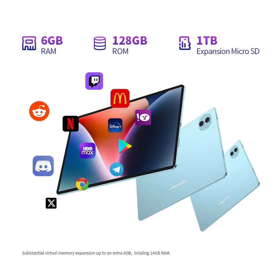 Teclast P50タブレット 11インチHDディスプレイ 6GB RAM 128GB