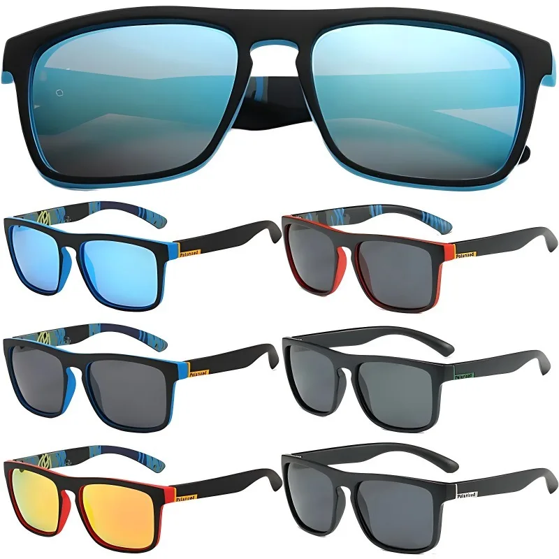 Polarized Glasses Men Women Sun Glasses Classic Design Mirror Square Motorcycle
