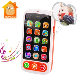 Téléphone portable pour bébés, jouet d'apprentissage, Machine anglaise avec lumière, musique, jouets éducatifs pour enfants 