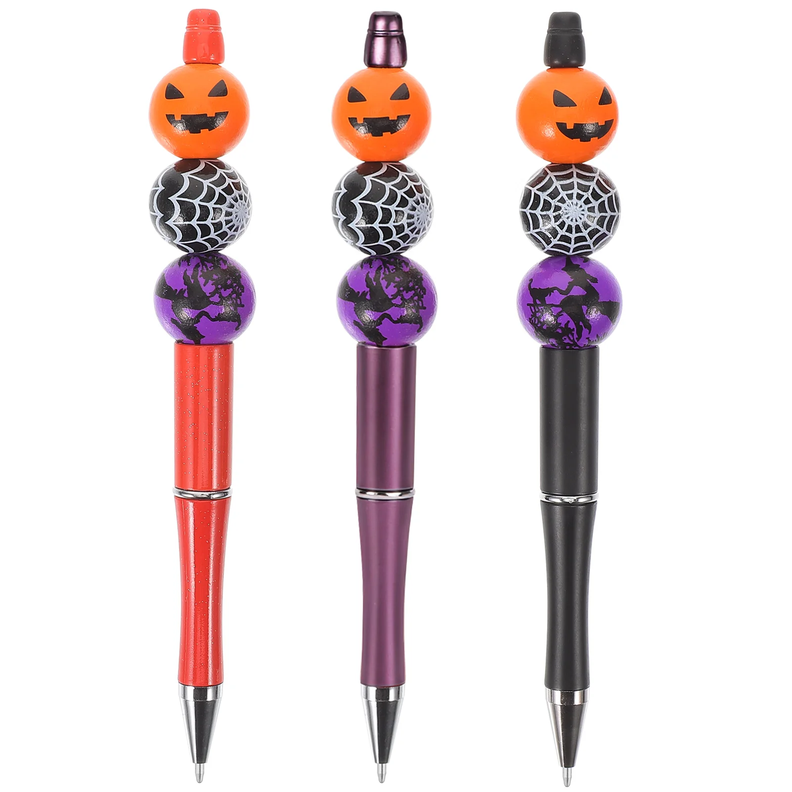 Halloween Ball Point Pens Skull Pumpkin Boxing Pen With Light Decompression Toy Children School Stationery boxing speed ball head hand eye coordination training autism therapy sensory toys for adhd juguetes deportivos