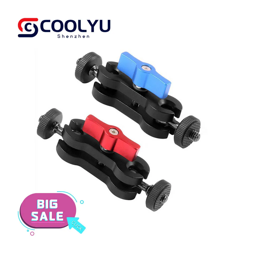 

SLR Camera Magic Arm Bracket Monitor Bracket Monster Hand Hot Boot Ball Head Small Monster Hand Dual Ball Adapter Accessories