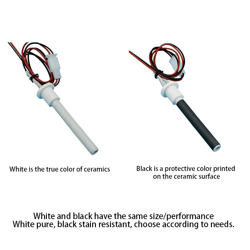 220V 350W 펠렛 스토브 점화기 블랙 세라믹 점화기 세라믹 가열 Tubespark 플러그 펠렛 스토브 10.5*6*100mm 11.5*6.5*110mm