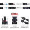 HS-2546B Solar Crimping Tool Kit Including 10 Pairs of Solar Connectors and 2 Spanners Solar Panel Crimper 5