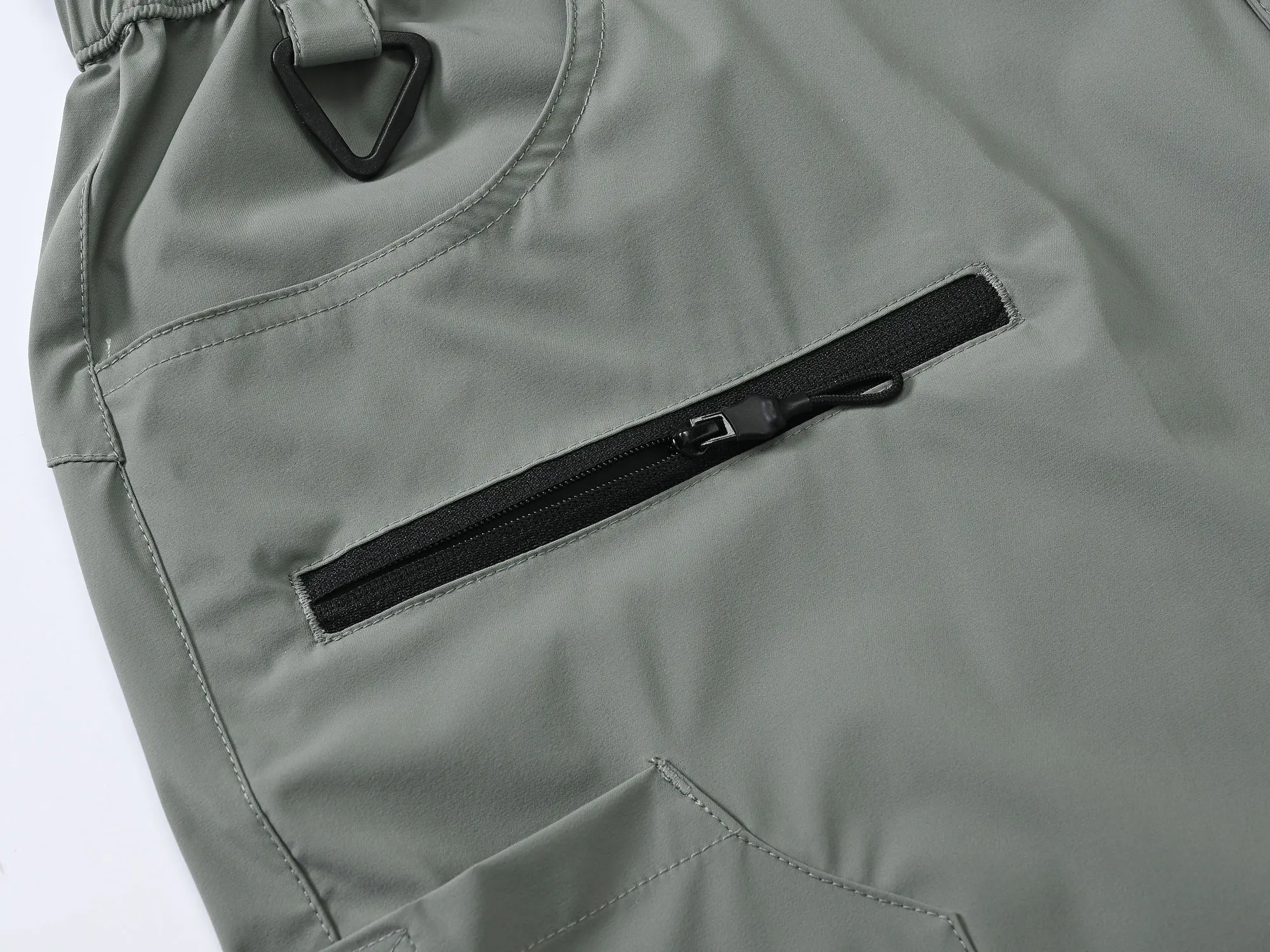 Wasserdichte Wander-Cargoshorts für Herren, lässige Sporthose, Angeln, Klettern, kurze Hose, schnell trocknende Nylon-Shorts, wasserabweisend – Detail 12
