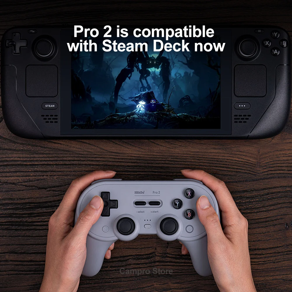 8Bitdo Pro 2  Ʈѷ  е, Ȧ ȿ ̽ƽ, ٵ ġ PC  10 11  ȵ̵