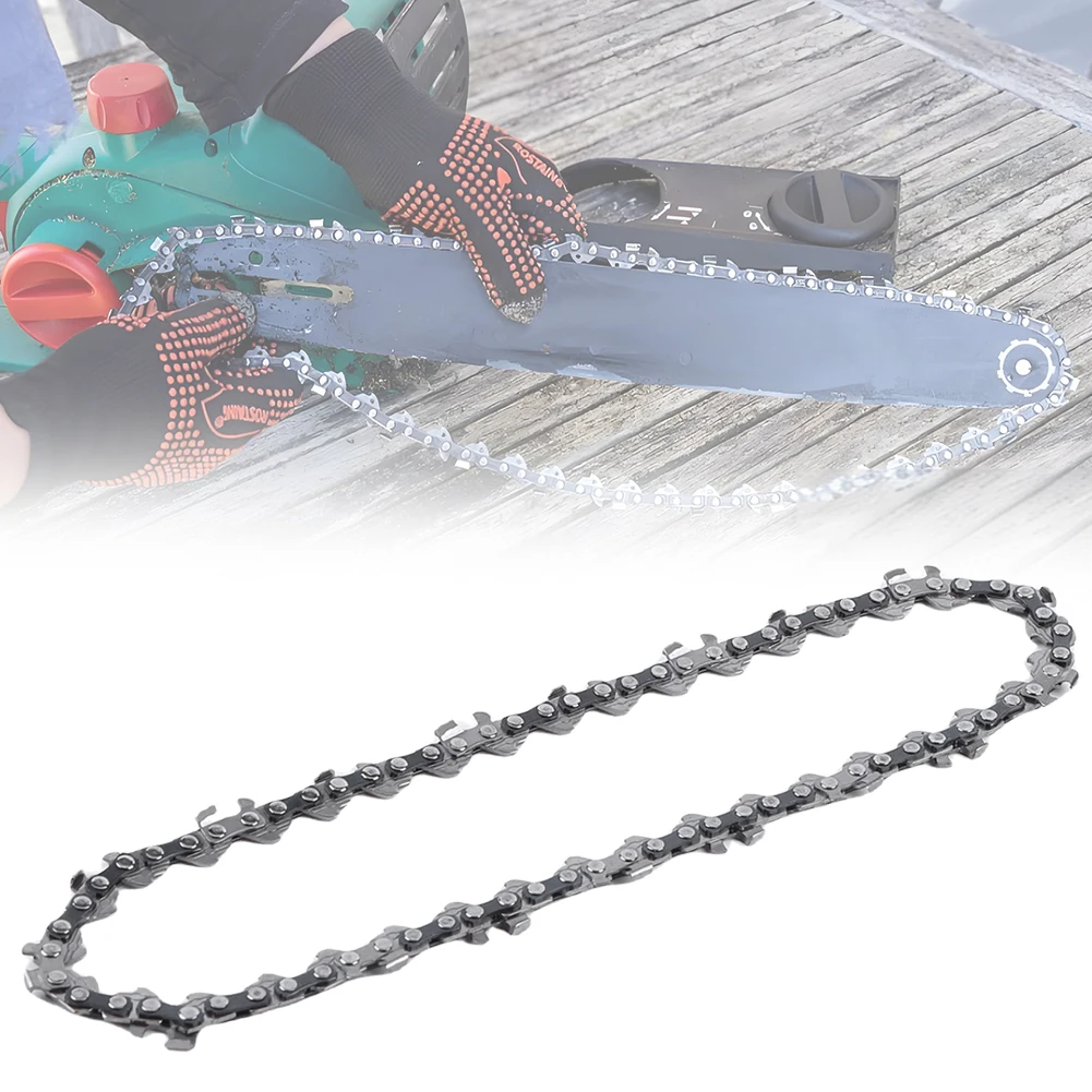 6/8 Inch Mini Steel Chainsaw Chain Replacement Chainsaw Saw Electric Chainsaw Blades for Wood Branch Cutting Tool Accessory