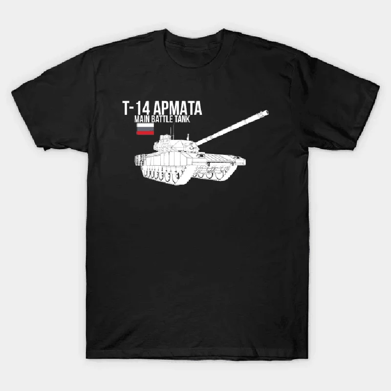 

Russian Army ARMATA T-14 Main Battle Tank T Shirt. High Quality Cotton, Large Sizes, Breathable Top, Loose Casual T-shirt S-3XL