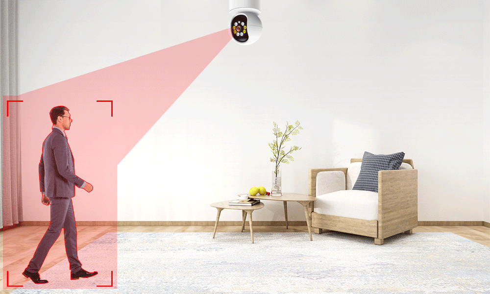 Movols 1080P PTZ IP Camera Two-way Audio WIFI Wireless Security Surveillance Cam