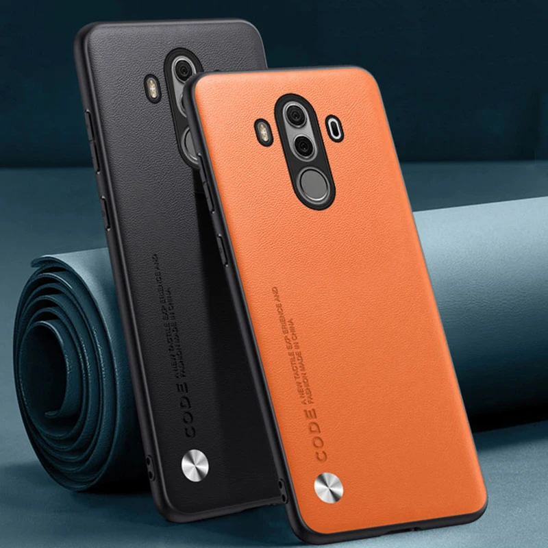 Luxury PU Leather Shockproof Phone Case with Silicone Back Cover