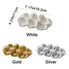 Creative Ceramic 6 Grids Egg Tray Nordic Style Decorative Jewelry Display Storage Plate Shockproof Jewelry Storage Tray Necklace 6