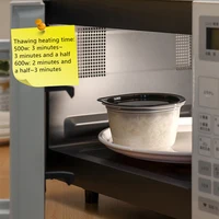 Cuiseur à vapeur multifonctionnel pour four à micro-ondes, cuiseur à riz, cuisson de la soupe chaude, boîte à lunch Bento, ustensiles de cuisine à la vapeur 3