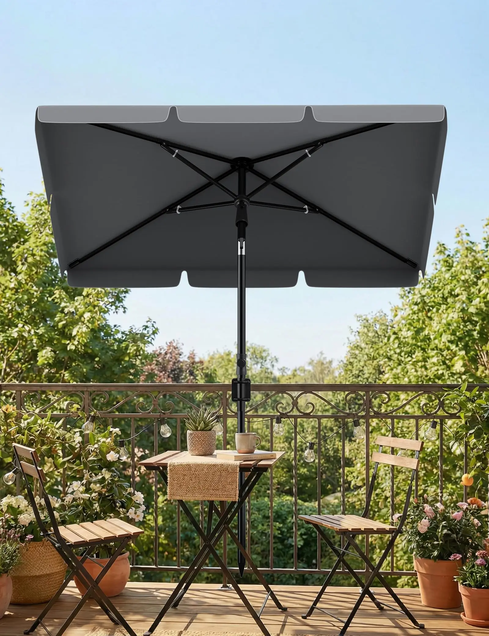 Parasol ogrodowy prostokątny UPF 50+ 200x125cm z EU za $37.77 / ~140zł