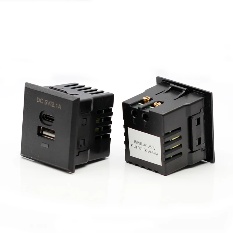 

Настольная розетка с USB зарядным модулем PD интерфейс с индикатором Φ 5V2.1A светильник зарядное устройство