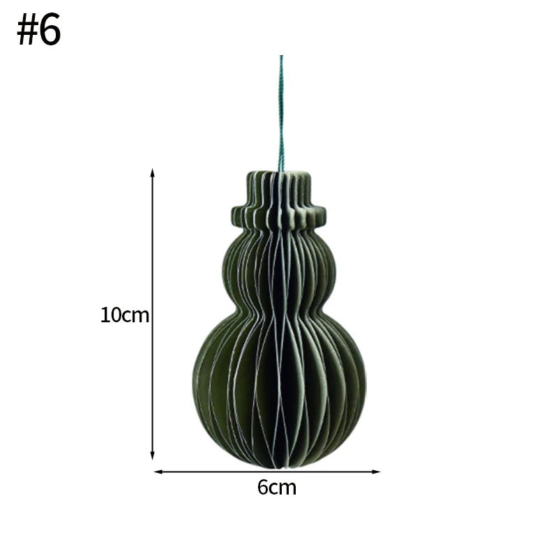 thumbnail image 1 of Bolas de nido de abeja para Navidad, colgantes de bolas de papel para árbol de Navidad, adornos para decorar el ambiente, suministros y accesorios, 1 of 5