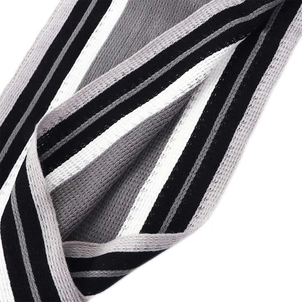 Description Picture 4 of itemDesigner Male Echarpe Knit Scarf Business Affairs Scarves Scarves with Tassels Tassel Scarf Fringed Muffler Striped Scarf Scarf