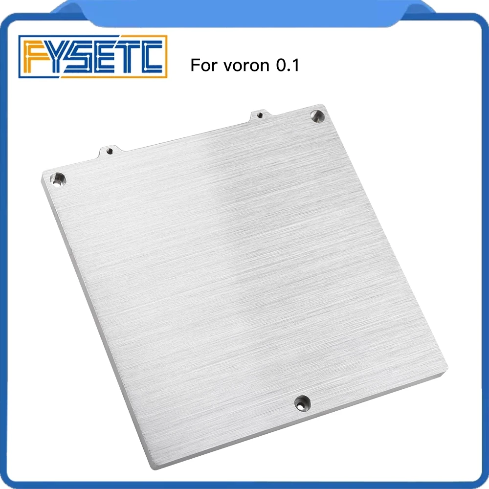 FYSETC 120X120mm Voron V0.1 0.1 Super Flat Aluminum Build Plate For VORON 0.1 V0.1 3d Printer DIY Parts