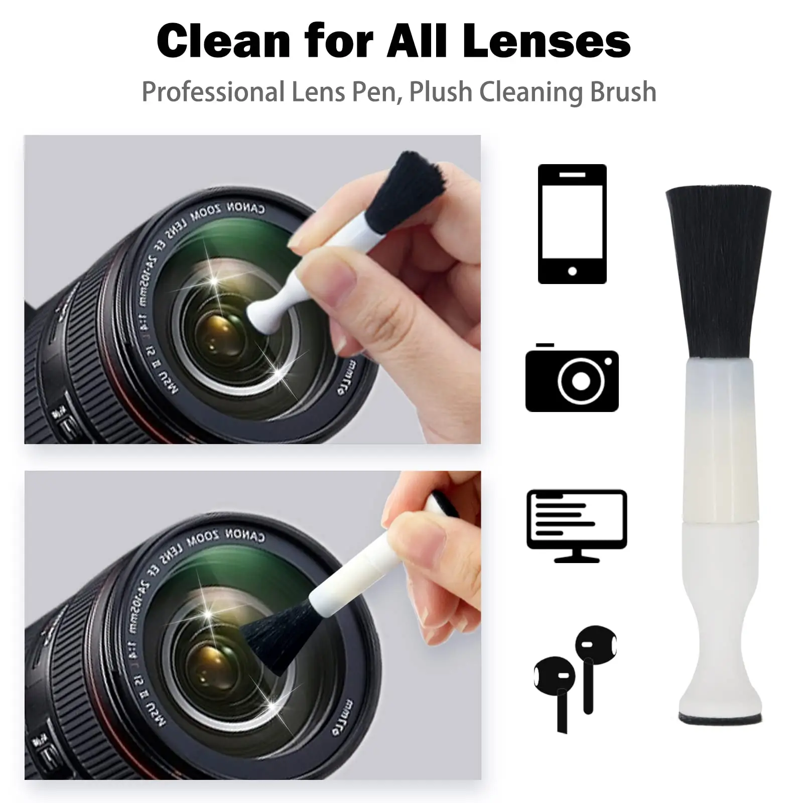 10 in 1 Keyboard Cleaning Brush Kit Earphone Cleaning Pen for Airpod 1 2 3 Cleaning Tool for Computer/MacBook/iPad/Camera 3