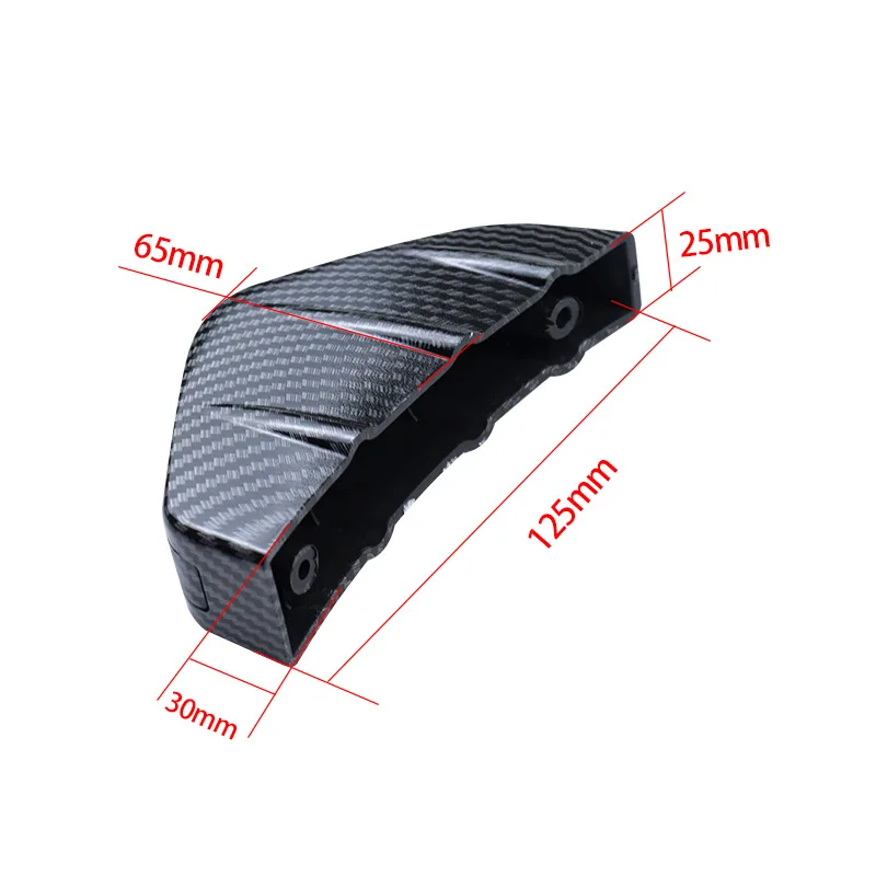 4pcs Universal Carbon Fiber Car Modified Rear Bumper Diffuser Spoiler ABS Rear Bumper Lip Diffuser Anti-collision car bumper spoiler bumper lip bumper lip decoration car rear bumper lip car rear bumper cover