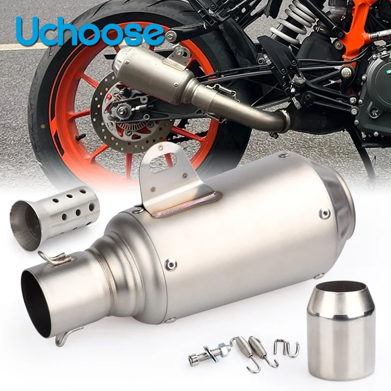 UniversalMotorcycleExhaustTailPipe3651mmSliponMufflerWith